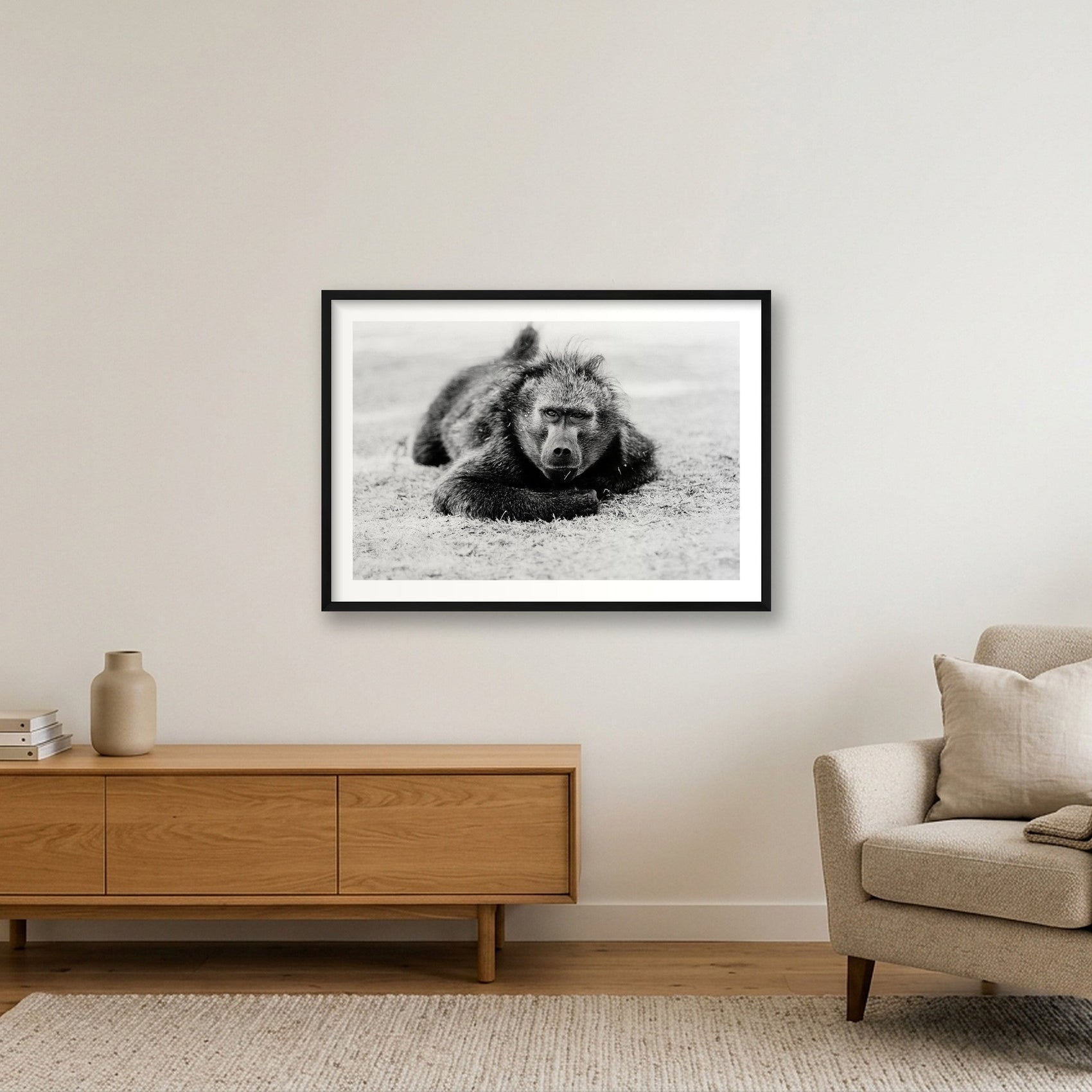 71 — 84×59cm, 33×23" Black Frame