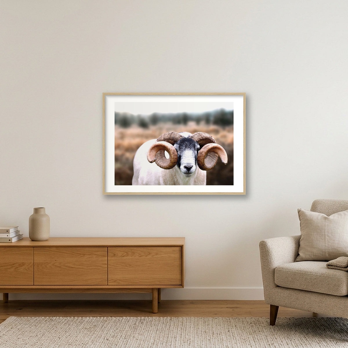 1589 — 84×59cm, 33×23" Oak Frame