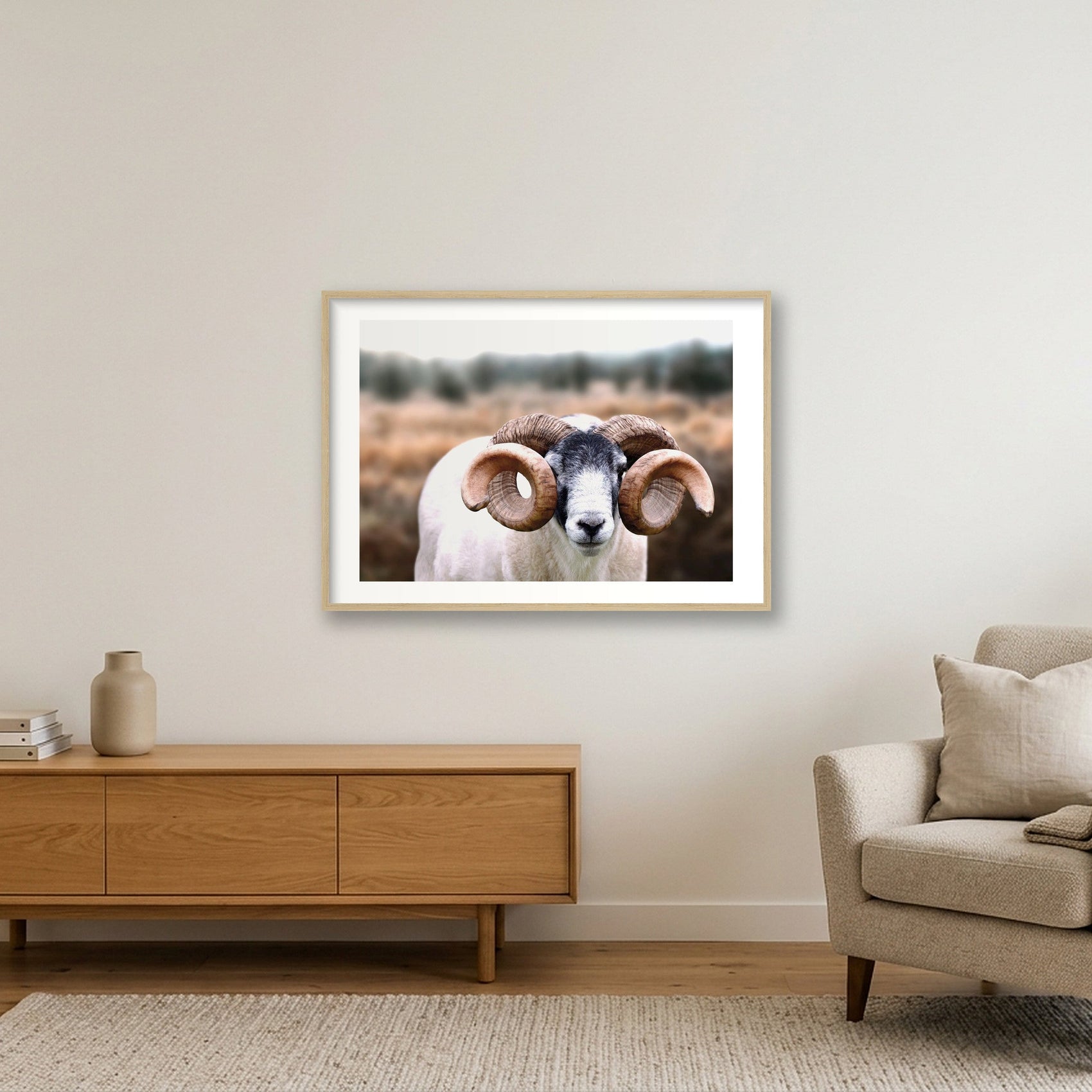 1589 — 84×59cm, 33×23" Oak Frame