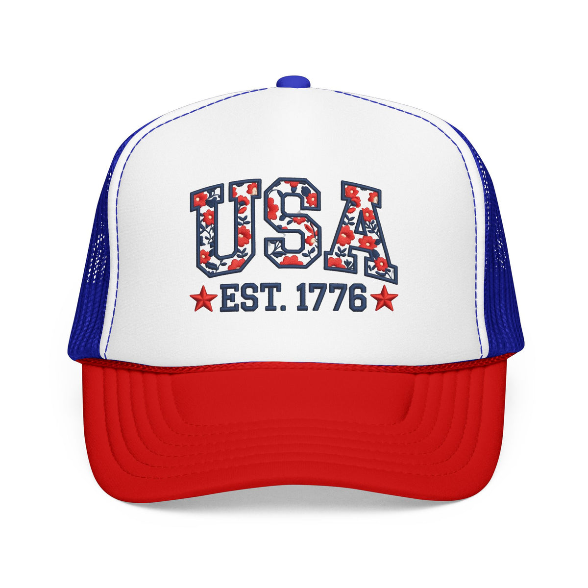 USA 250th Anniversary Hat For Anniversary Gift America 250 Cap 4th Of July Hat for Womens Patriotic Floral Cap Gift For Outdppr Activities