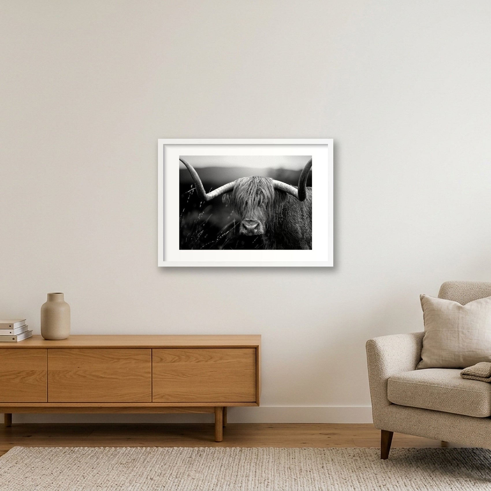 1586 — 59×42cm, 23×17" White Frame