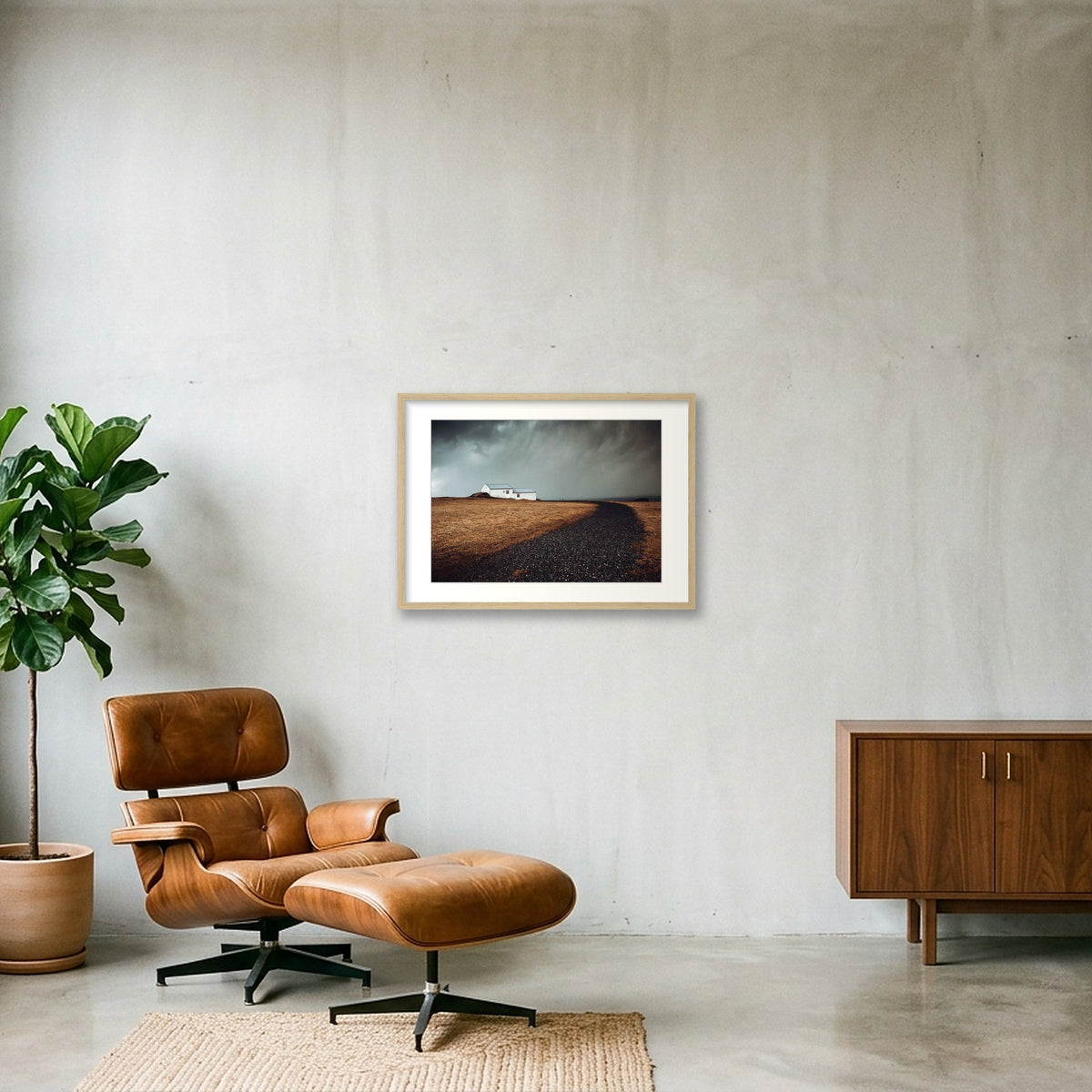 125 — 59×42cm, 23×17" Oak Frame