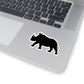 Black Rhino Silhouette Sticker | Kiss-Cut Sticker