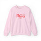 Merry Christmas Sweatshirt Gift For Sister Funny Holiday Crewneck Present For Mom Minimalist Winter Pullover Casual Graphic Top Festive