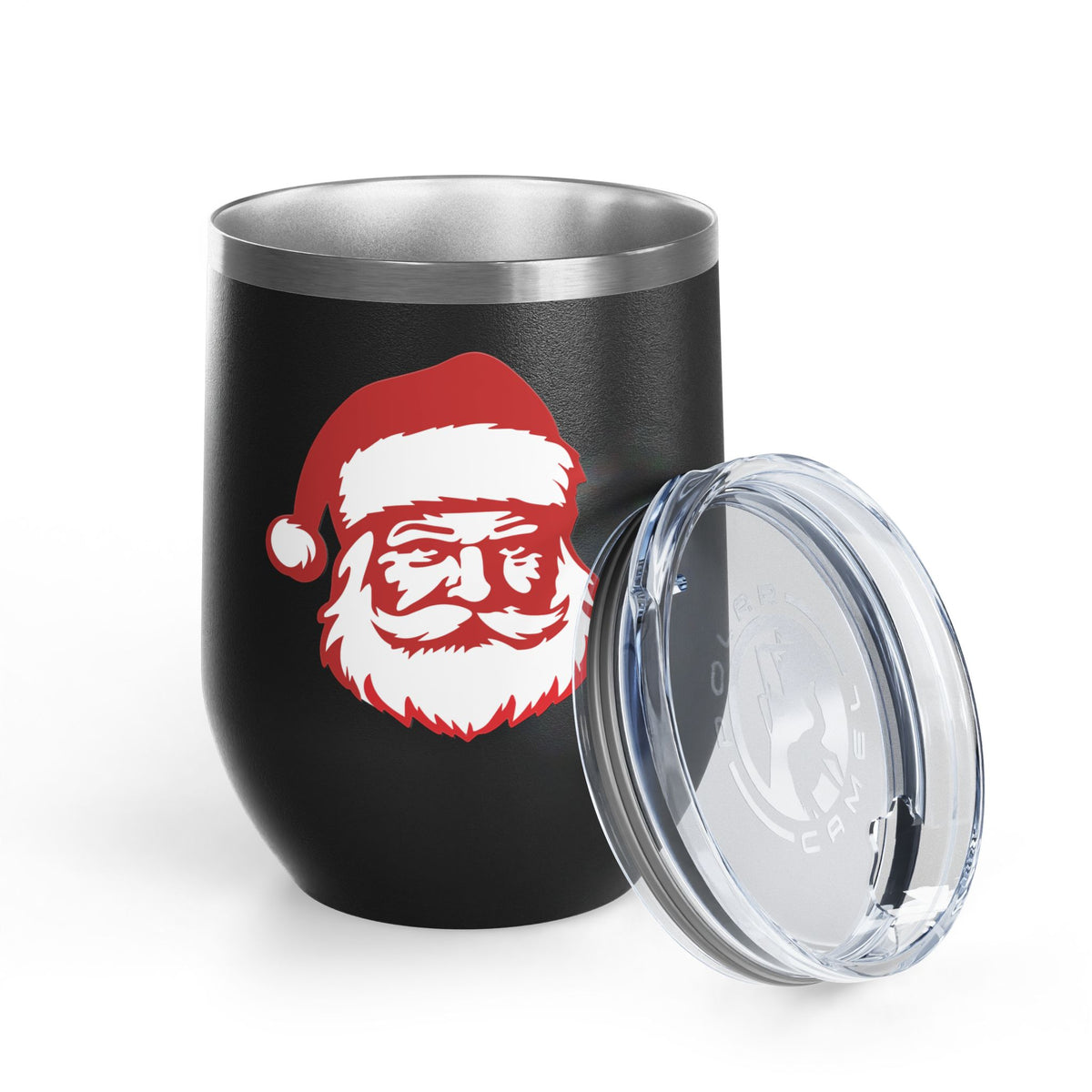 Santa Wine Tumbler Christmas Gift for Wine Lovers Festive Holiday Cup Cute Stainless Steel Travel Mug for Boyfriend Gift For Friend Xmas