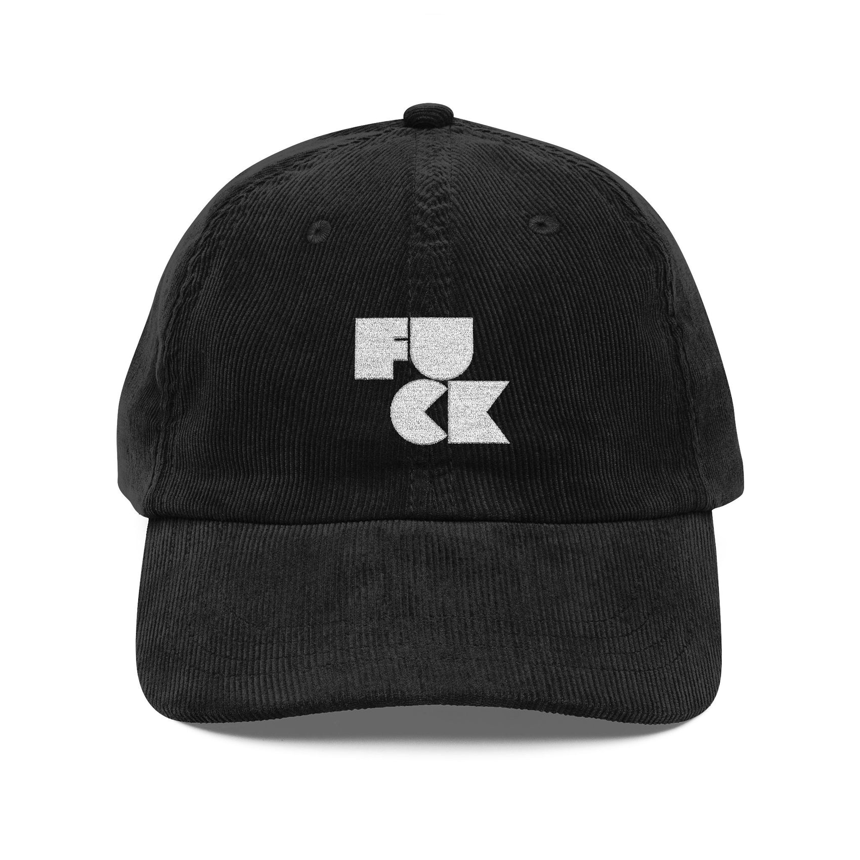 Funny Statement Embroidered Corduroy Hat Bold Graphic Cap Sarcastic Streetwear Outfit Casual Style Gift For Friends Trendy Hat