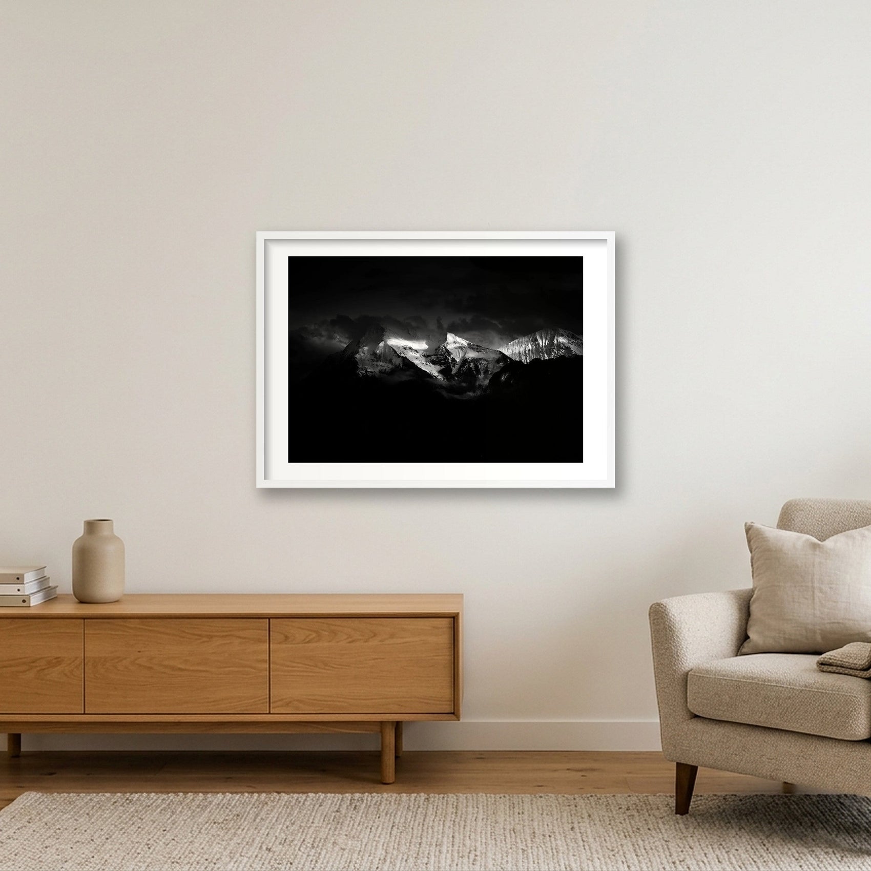 105 — 84×59cm, 33×23" White Frame