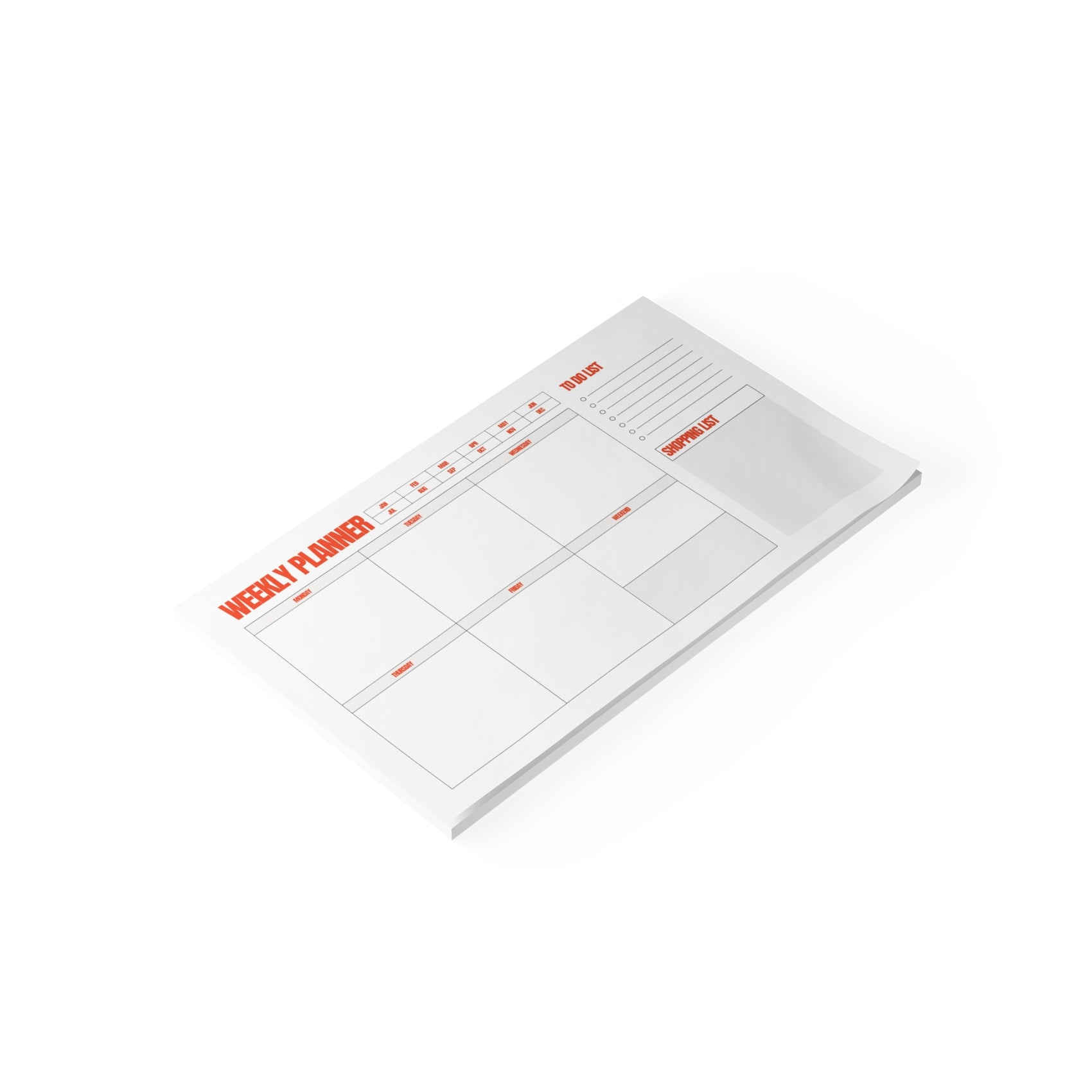 Minimal Fridge Note Pad Weekly Planner Sticky Notes Reminder Post It Memo Pad To Do List Gift Mom Refrigerator Post It Note Shopping List