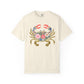 Floral Crab T Shirt Coastal Beach Tee Summer Vacation Outfit Seafood Lover Gift For Sister Nautical Clothing Birthday Present For Her Idea