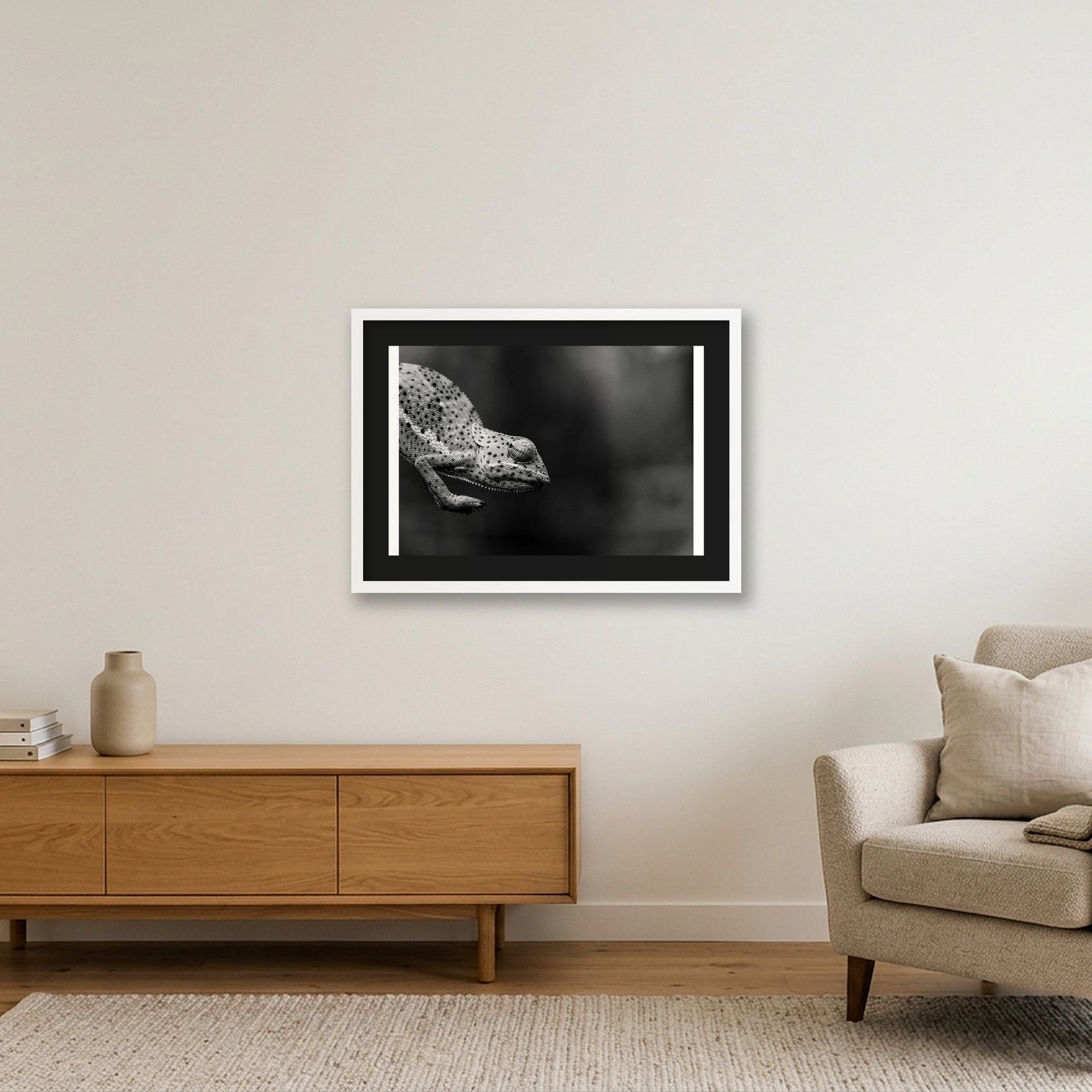 1851 — 59×42cm, 23×17" White Frame