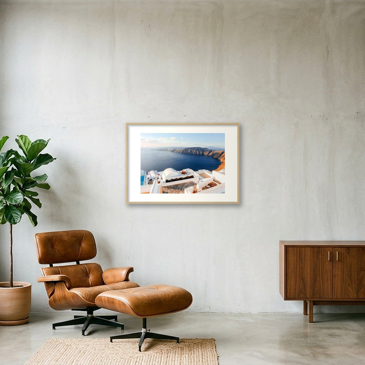563 — 84×59cm, 33×23" Oak Frame