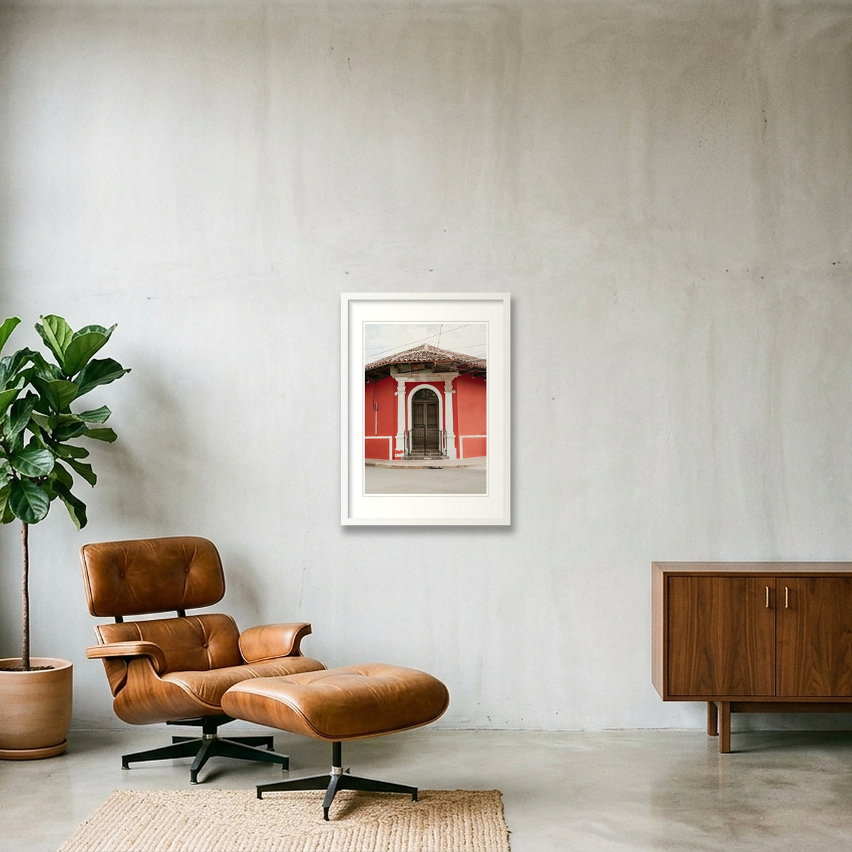 1233 — 42×59cm, 17×23" White Frame