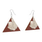 Wooden Earrings: Geometric Shape