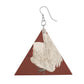 Wooden Earrings: Geometric Shape