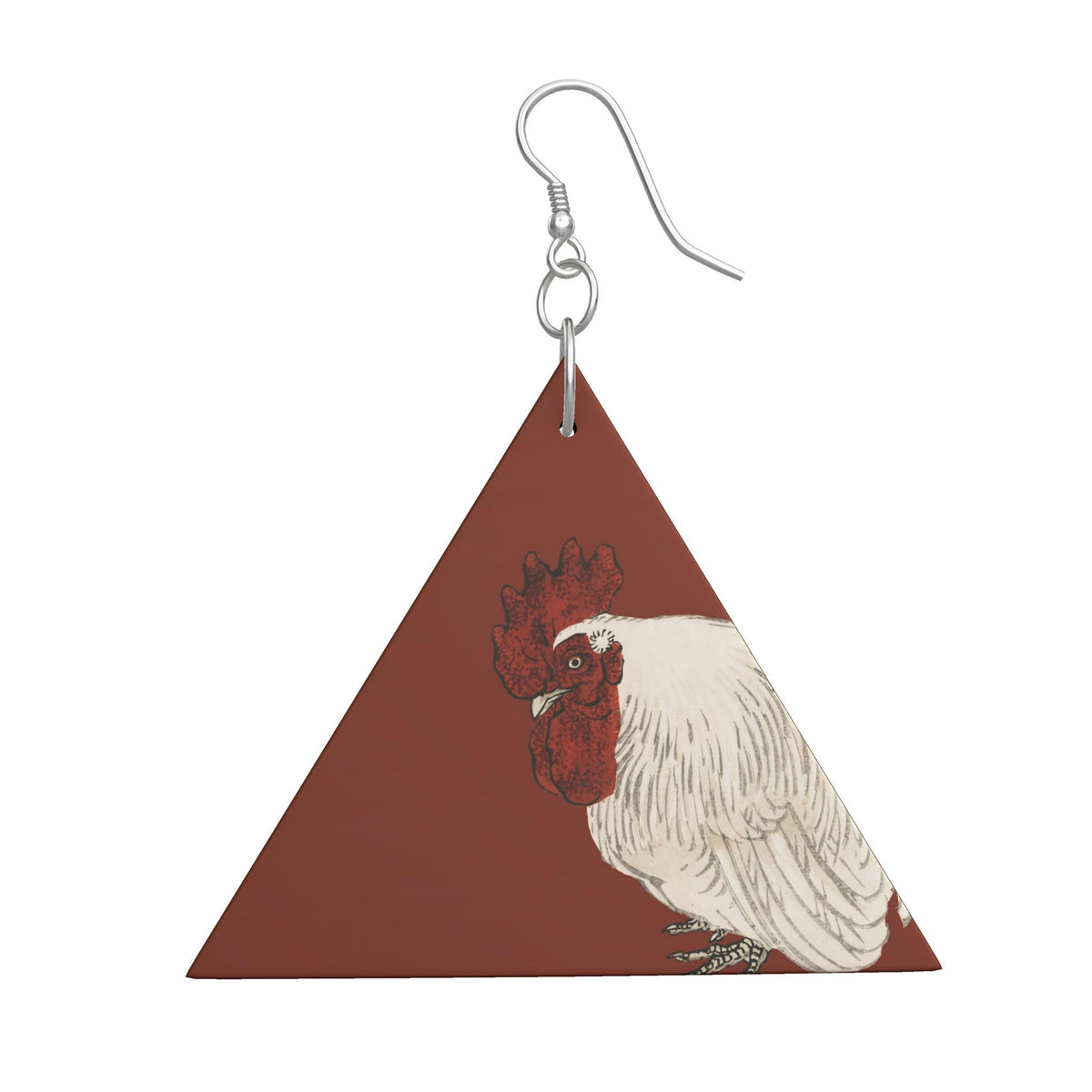 Wooden Earrings: Geometric Shape