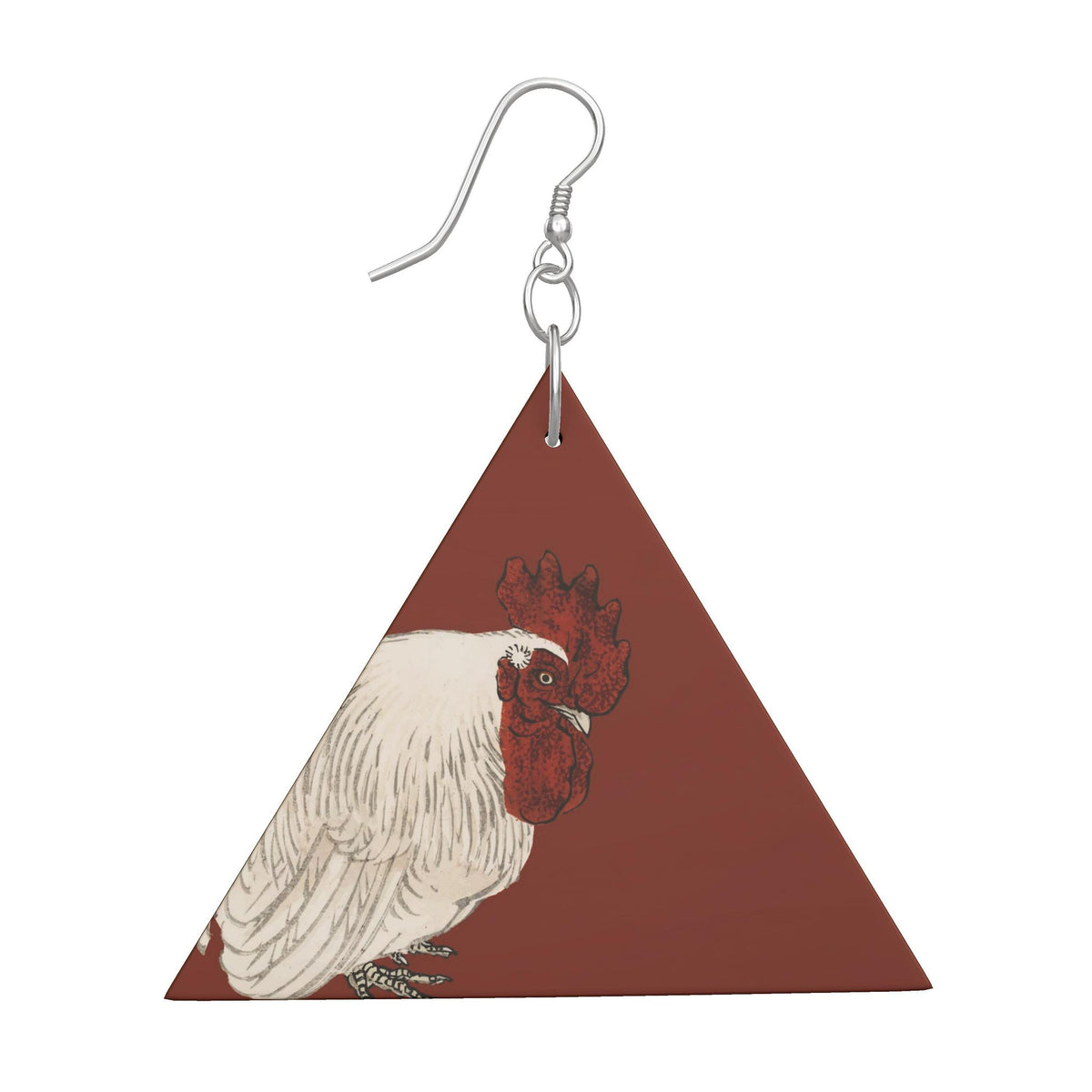 Wooden Earrings: Geometric Shape