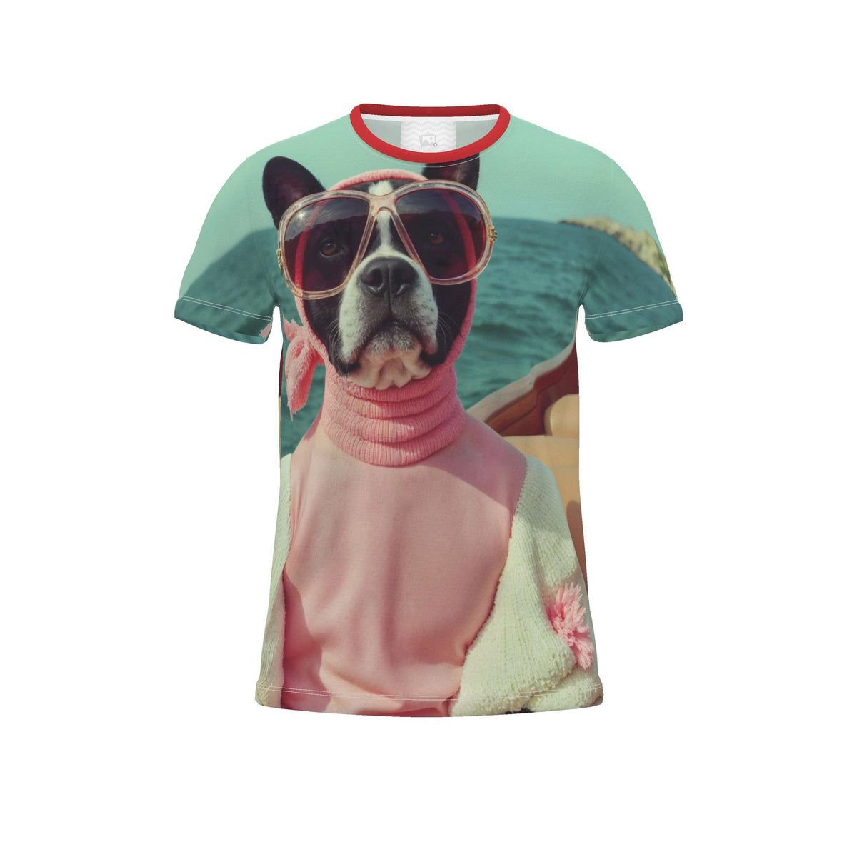 Cut and Sew All Over Print T-Shirt