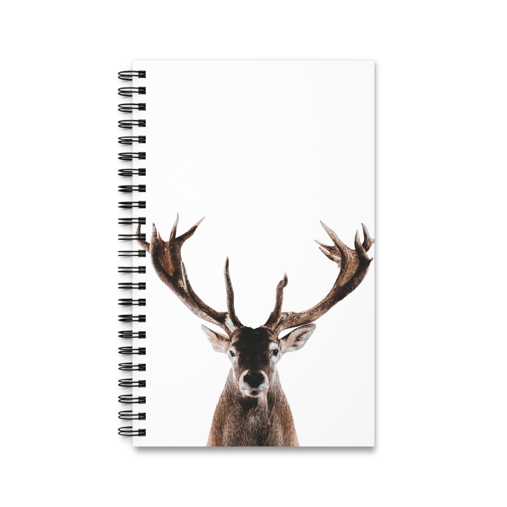 Spiral Notebook Deer Lover Gift Wildlife Journal Nature Writing Diary Cabin Desk Companion Forest Stationery Hunter Present Outdoor Notes