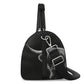 Highland Cow Duffle Bag Black And White Scottish Cattle Travel Bag