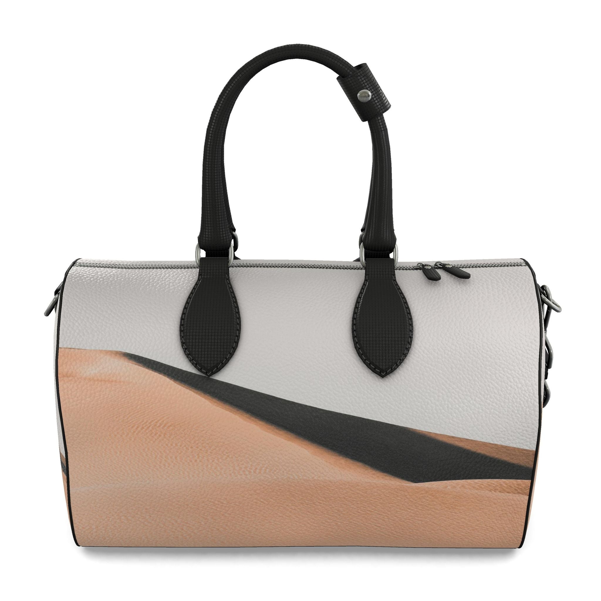 Sahara Desert Leather Duffle Bag Morocco Photography Travel Bag