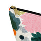 Floral Accessory Pouch Cute Travel Kit Gift For Traveller Abstract Flower Toiletry Organizer Botanical Cosmetic Case For Make Up Artist