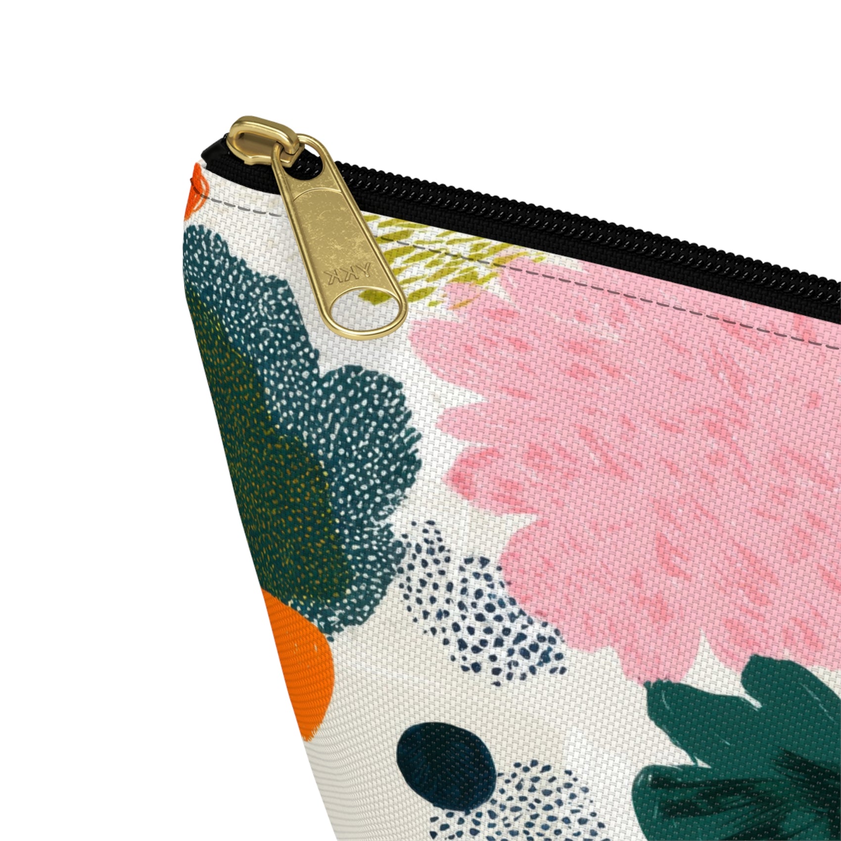 Floral Accessory Pouch Cute Travel Kit Gift For Traveller Abstract Flower Toiletry Organizer Botanical Cosmetic Case For Make Up Artist