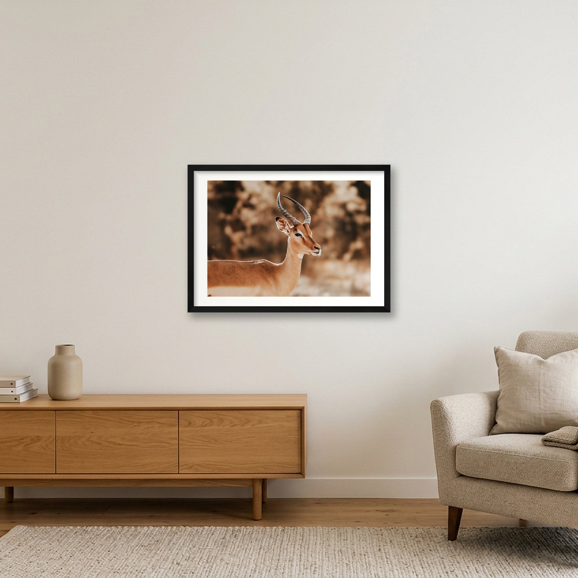 444 — 59×42cm, 23×17" Black Frame
