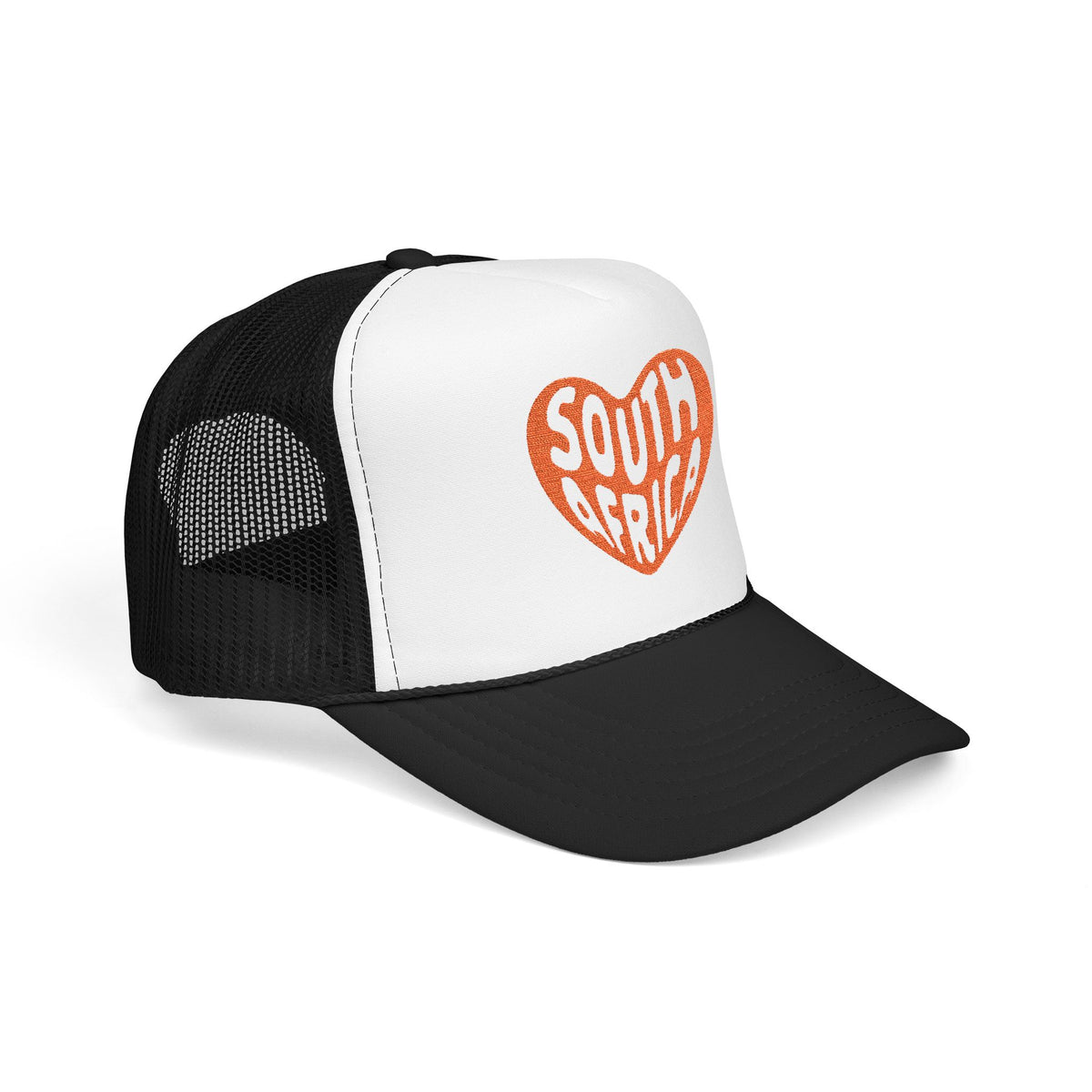 South Africa Embroidered Hat Gift For Travelers White Foam Mesh Cap Travel Embroidery Hat Africa Gift Summer Hat Unisex Streetwear Cap
