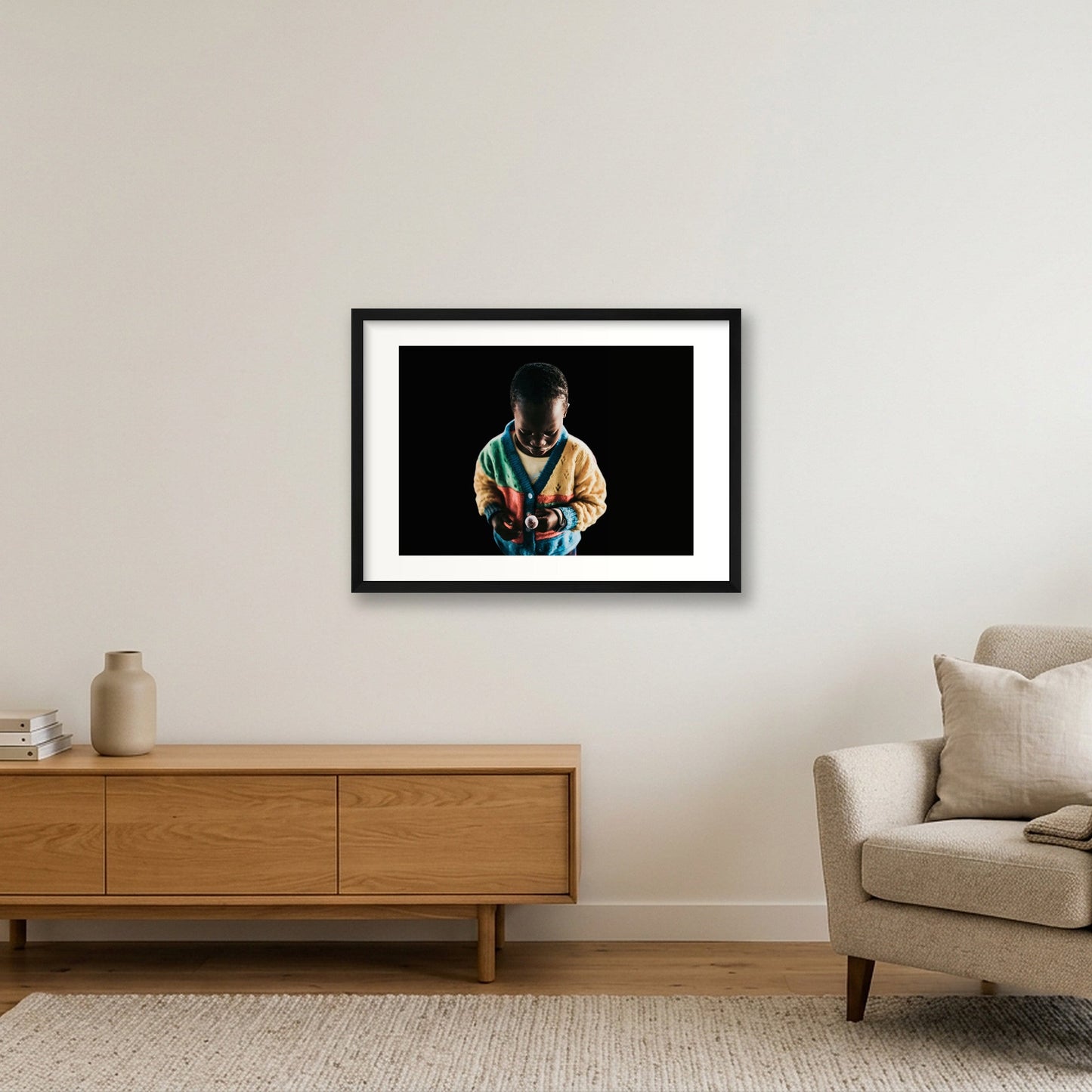 118 — 59×42cm, 23×17" Black Frame