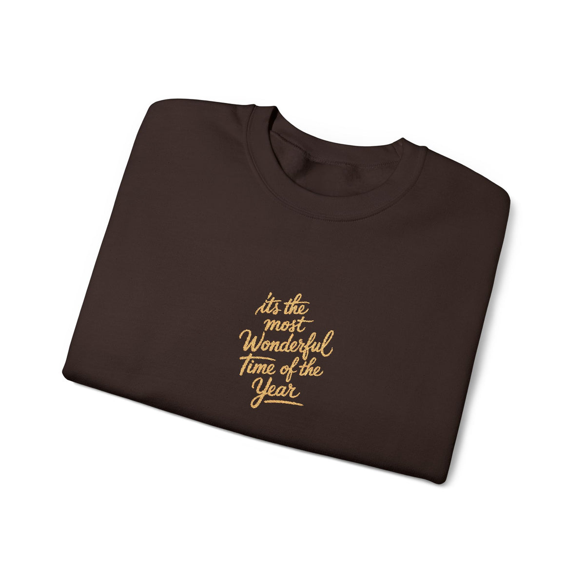Christmas Wonderful Time Sweatshirt Gift For Mom Holiday Crewneck Seasonal Winter Present For Wife Elegant Script Pullover Cozy December