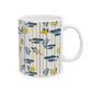 Fish Mug Seafood Lover Gift Mediterranean Kitchen Coffee Cup Fisherwoman Present Lemon Decor Birthday Idea Coastal Hostess Summer Keepsake