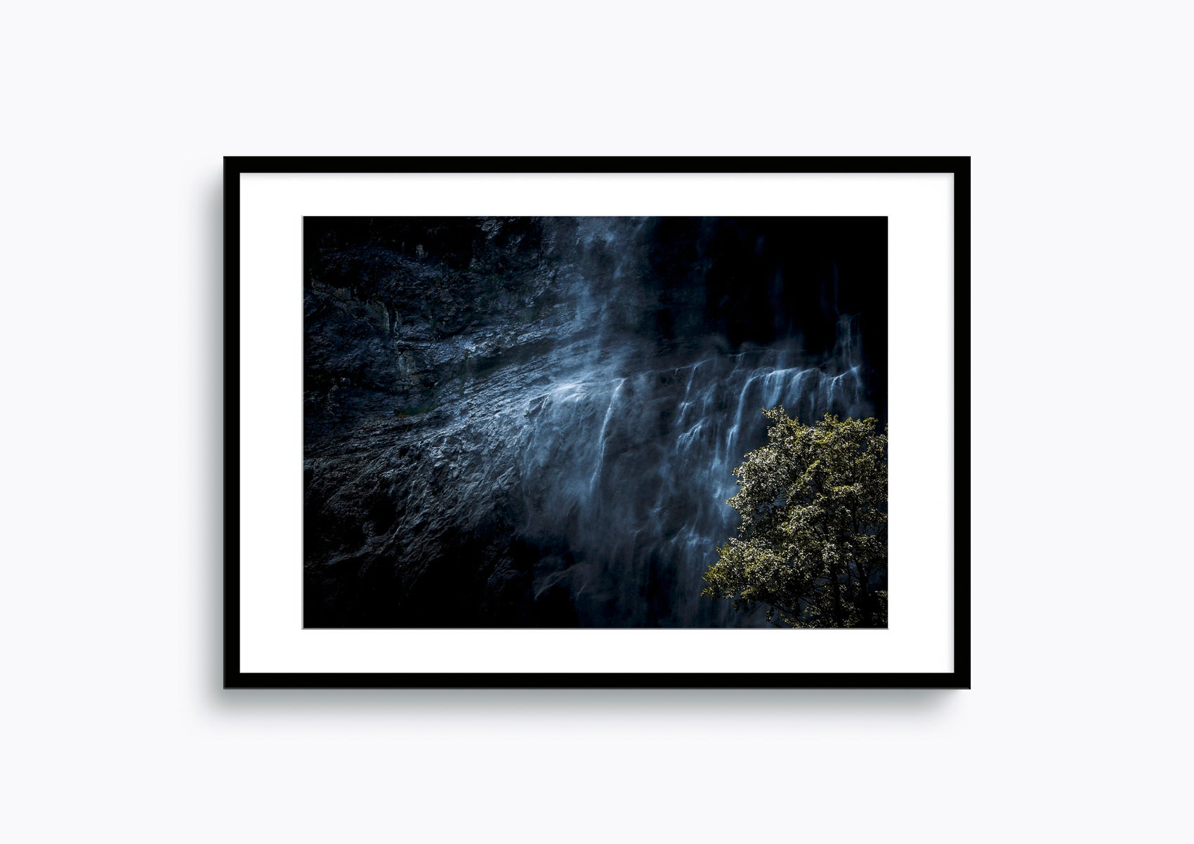 Majestic waterfall cascading at dusk in Lauterbrunnen #37