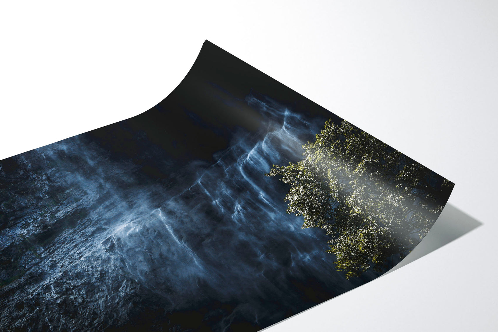 Majestic waterfall cascading at dusk in Lauterbrunnen #37