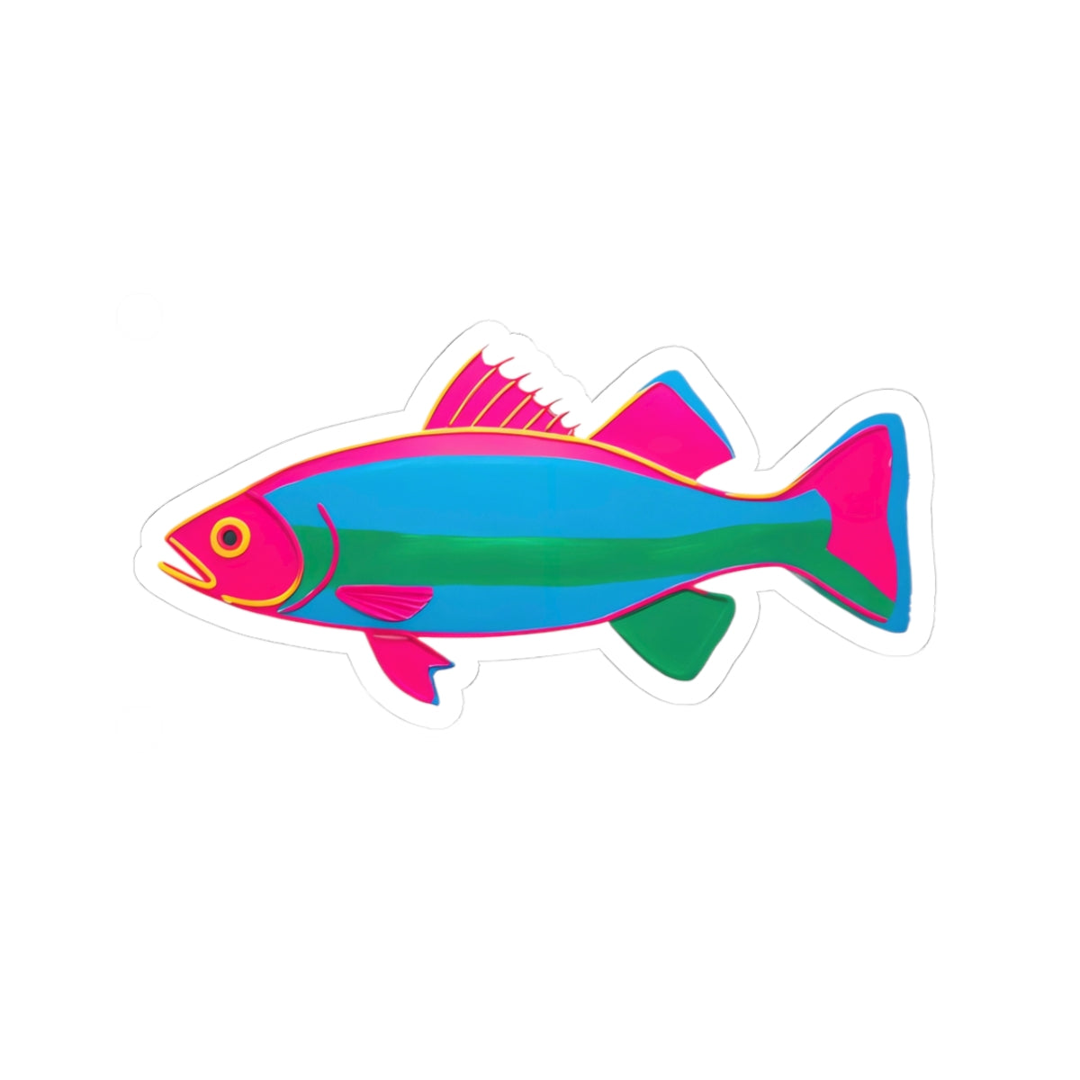 Stickers For Fish Lover Gift Colorful Trout Decal Woman Angler Present Lake Vacation Keepsake Outdoor Adventure Birthday Accessory Summer