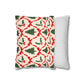 Christmas Tree Pillowcase Gift For Mom Holiday Cushion Cover Present For Sister Red Bow Faux Suede Winter Home Decor Cozy Sofa Accent Style