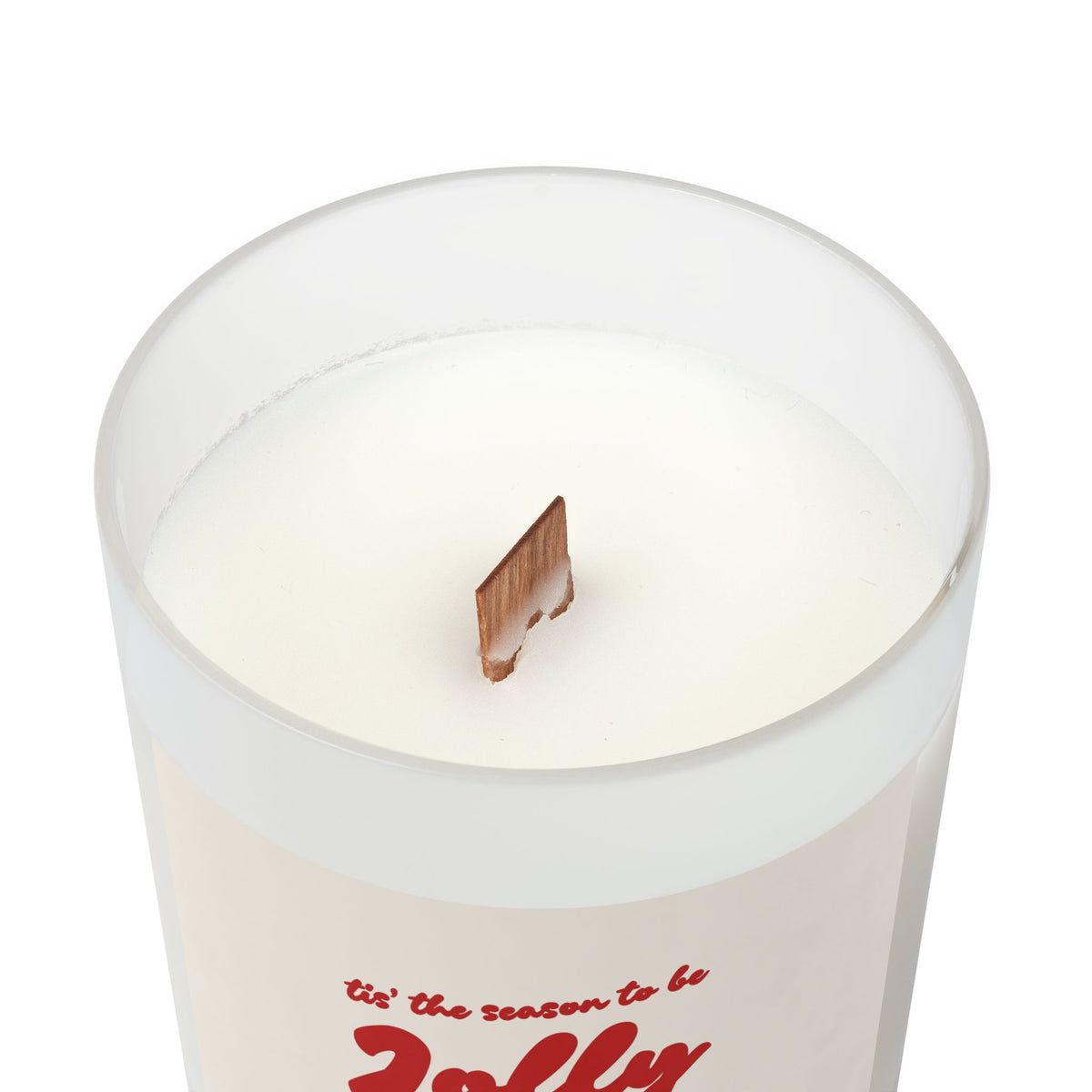 Christmas Candle Gift for Mom Holiday Candle For Vegan Friend Gift Frosted Glass Candle Cozy Winter Decor Hostess Gift Candle For Christmas