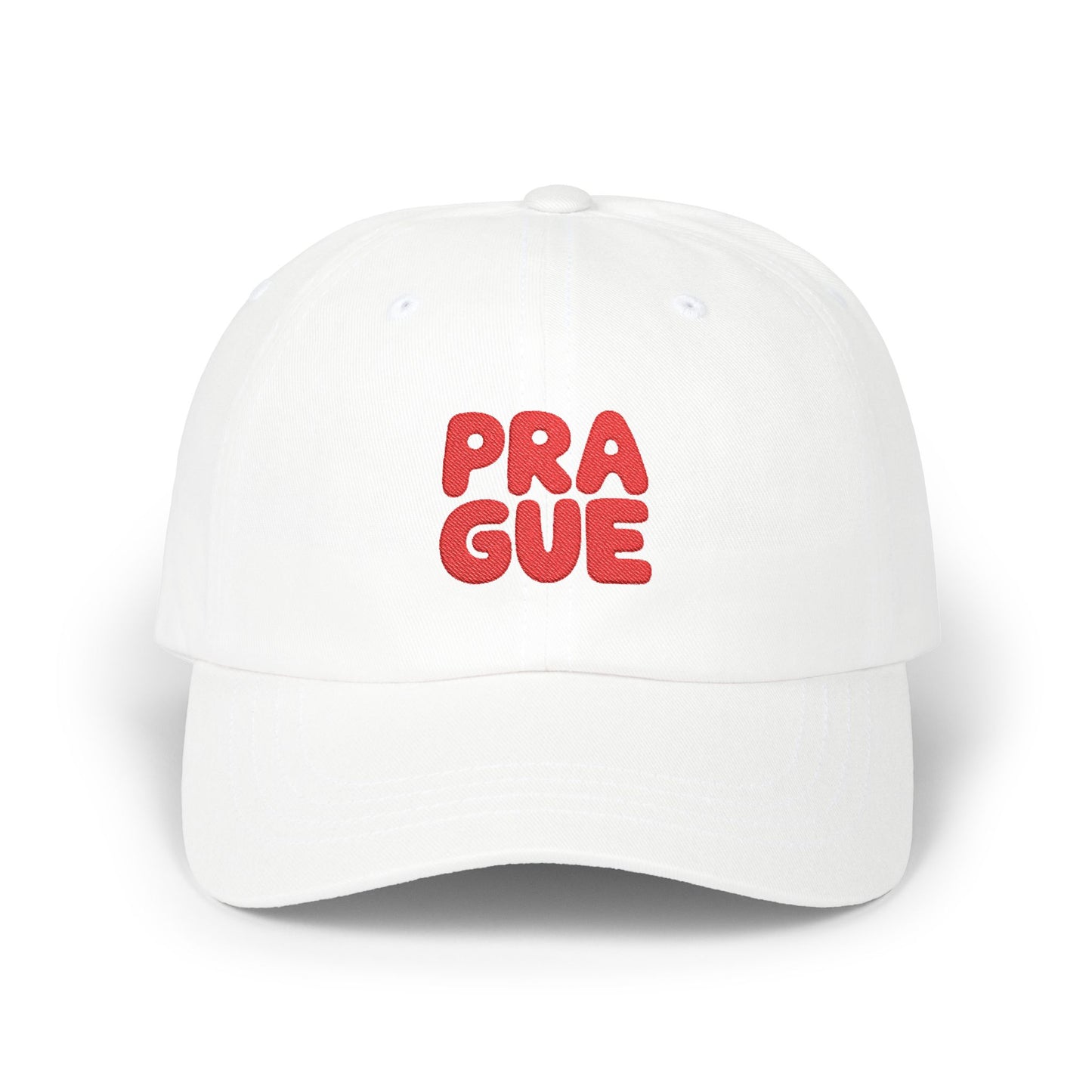 Embroidered Prague Hat Czech Republic Cap Praque Travel Souvenir Gift For Traveler Hat European City Style Minimalist Outfit Tourist