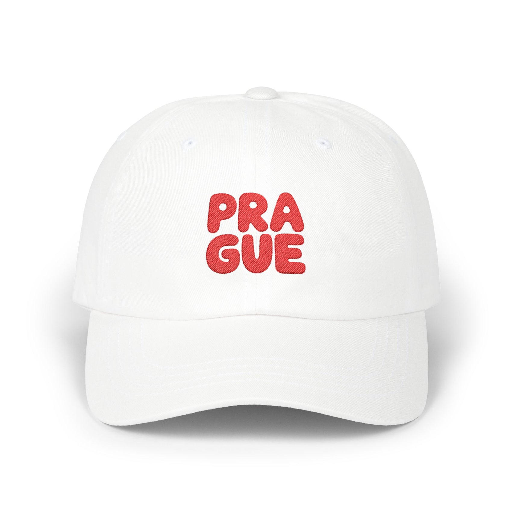 Embroidered Prague Hat Czech Republic Cap Praque Travel Souvenir Gift For Traveler Hat European City Style Minimalist Outfit Tourist