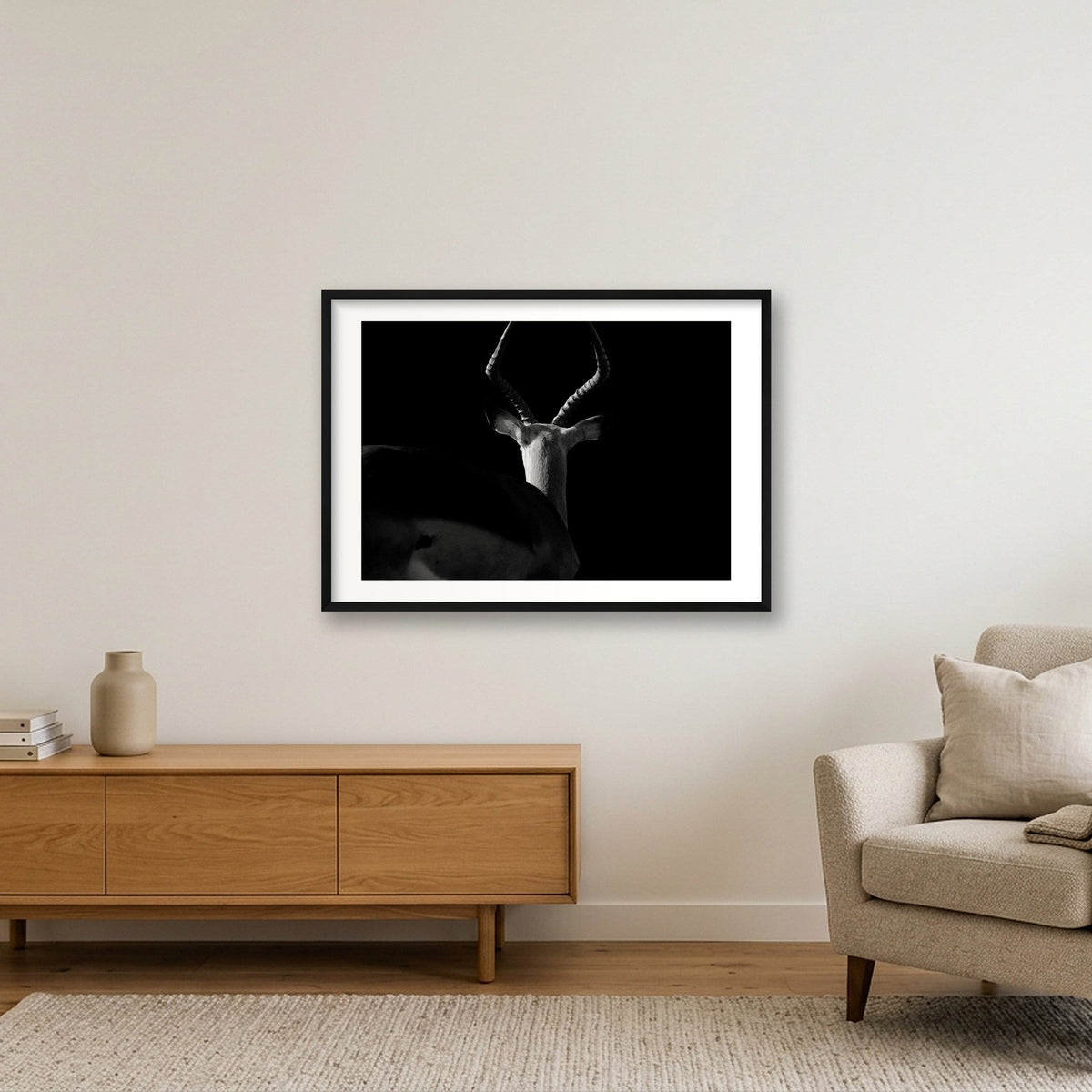 121 — 84×59cm, 33×23" Black Frame