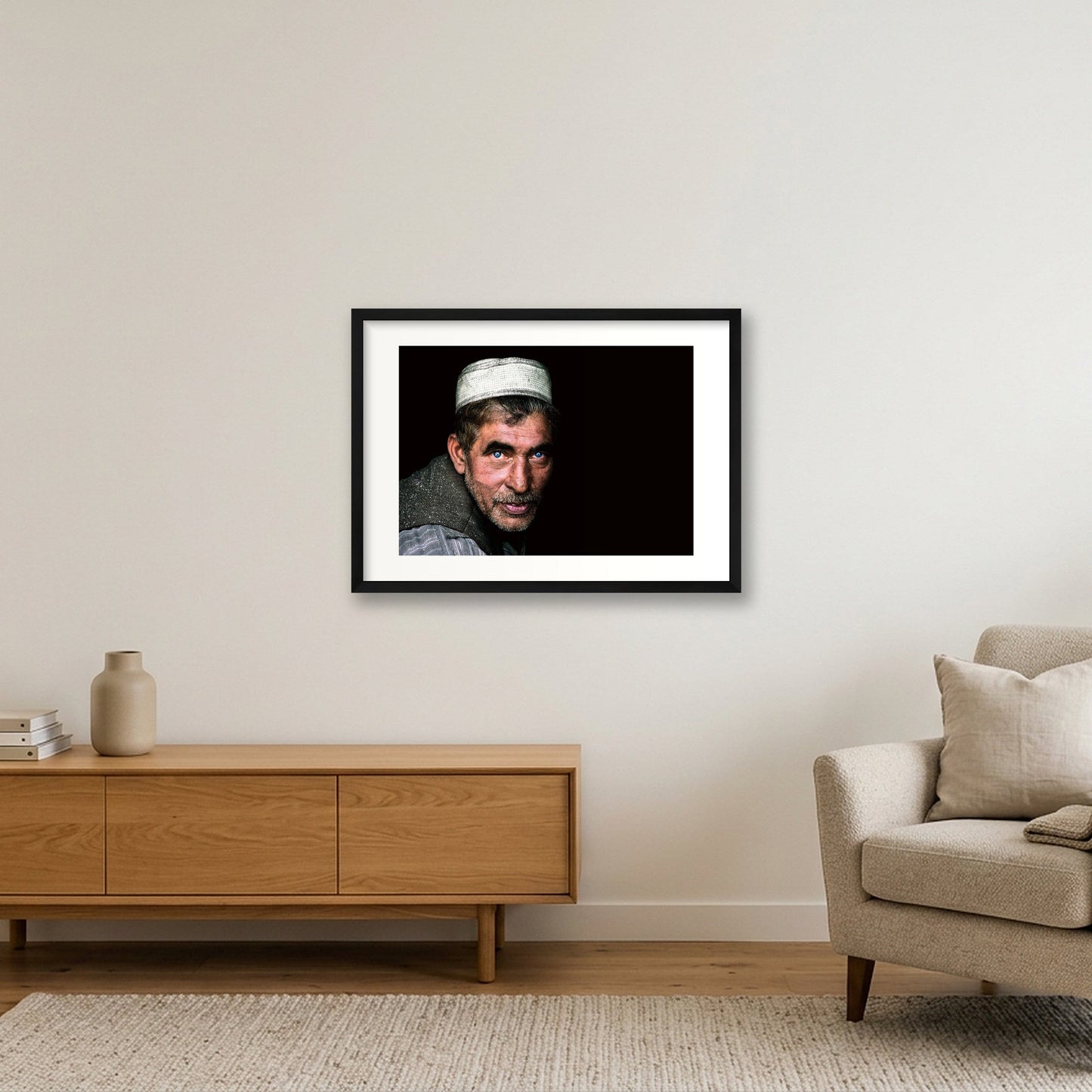 75 — 59×42cm, 23×17" Black Frame
