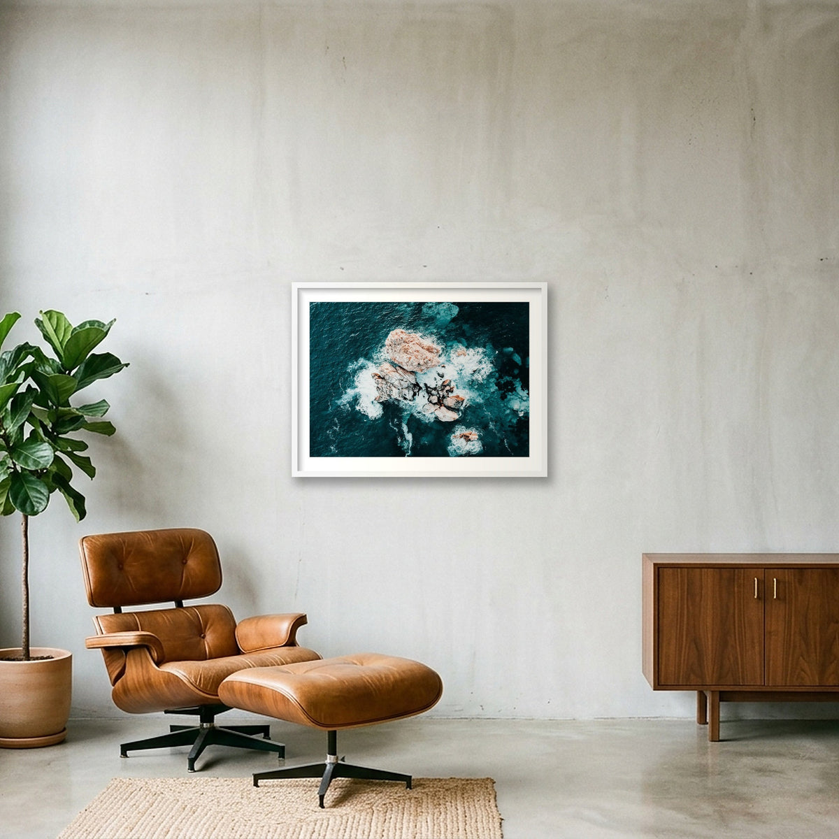 156 — 80×60cm, 31×24" White Frame