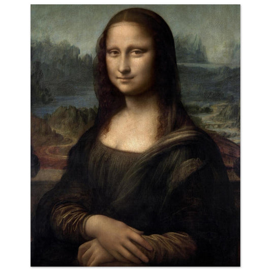 Mona Lisa Wall Art Leonardo da Vinci Foam Board Print Renaissance Portrait Museum Style Decor #PD_327 product image