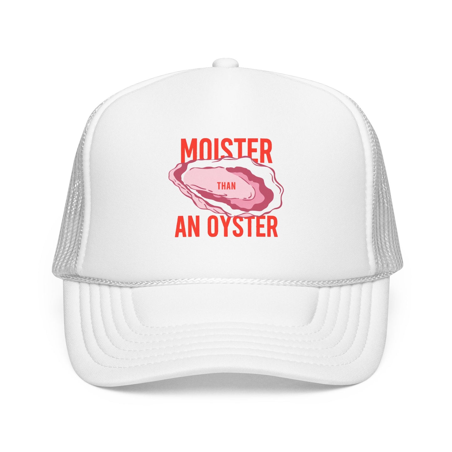 Funny Oyster Trucker Hat For Woman Fashion Coastal Humor Cap Beach Vacation Snapback Seafood Lover Gift Mesh Summer Fishing Party Accessory