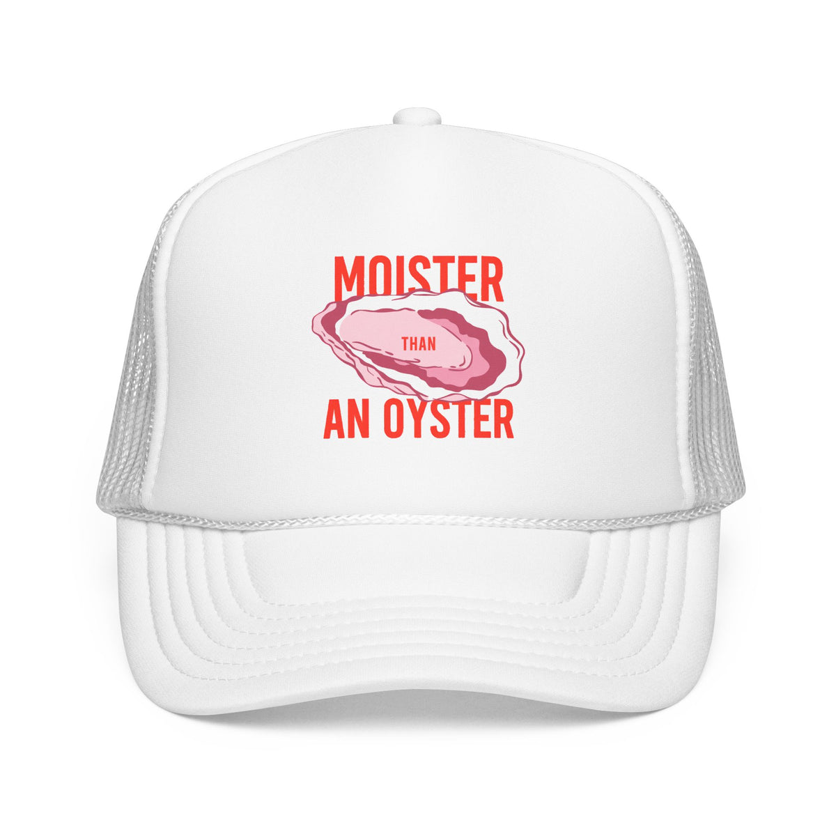 Funny Oyster Trucker Hat For Woman Fashion Coastal Humor Cap Beach Vacation Snapback Seafood Lover Gift Mesh Summer Fishing Party Accessory