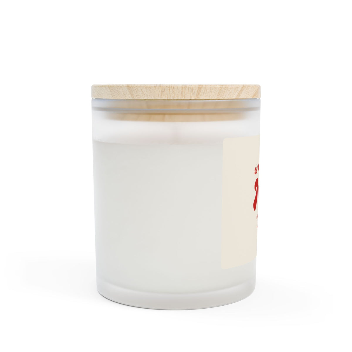 Christmas Candle Gift for Mom Holiday Candle For Vegan Friend Gift Frosted Glass Candle Cozy Winter Decor Hostess Gift Candle For Christmas