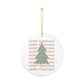 Christmas Tree Ornament For New Home Gift Neutral Holiday Keepsake For First Christmas Boho Tree Decor For Mom Gift Sage Green Ornament