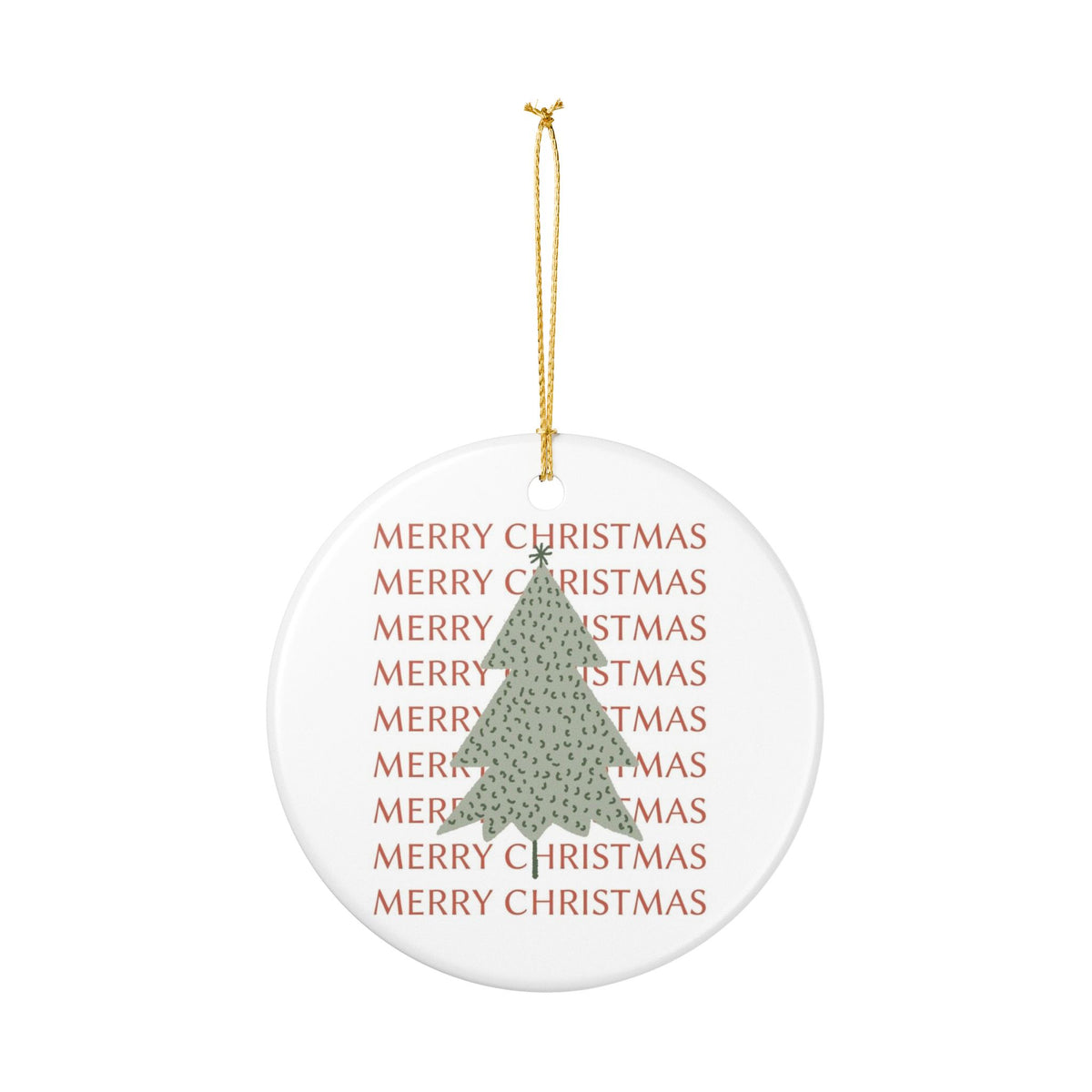 Christmas Tree Ornament For New Home Gift Neutral Holiday Keepsake For First Christmas Boho Tree Decor For Mom Gift Sage Green Ornament