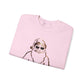 Gold Santa Sweater Retro Christmas Sweatshirt Santa Pullover Vintage Holiday Jumper Festive Winter Apparel Cozy Gift For Women Pink Crewneck