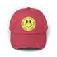 Smiley Face Hat For Festival Outfit Retro Streetwear Happy Aesthetic Fashion Trendy Everyday Casual Style Cap Gift Dad Hat For Summer Outfit