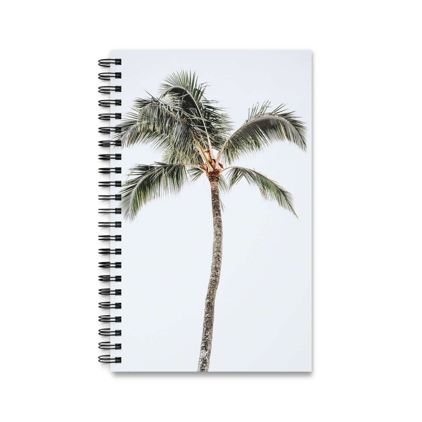Palm Tree Spiral Notebook Tropical Travel Journal Beach Vacation Diary Island Lover Gift Coastal Writing Book Summer Desk Companion